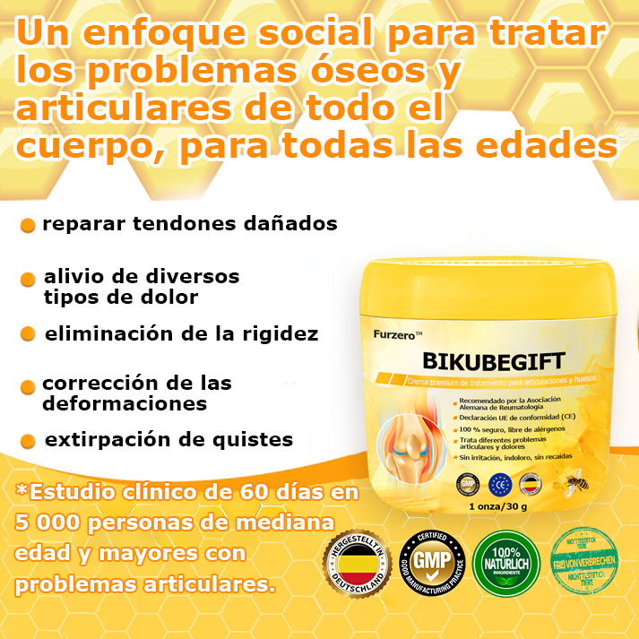 👔Furzero™ Crema de Veneno de Abeja para Articulaciones y Huesos (✨ Especialmente para condiciones ortopédicas y dolor articular ✨)