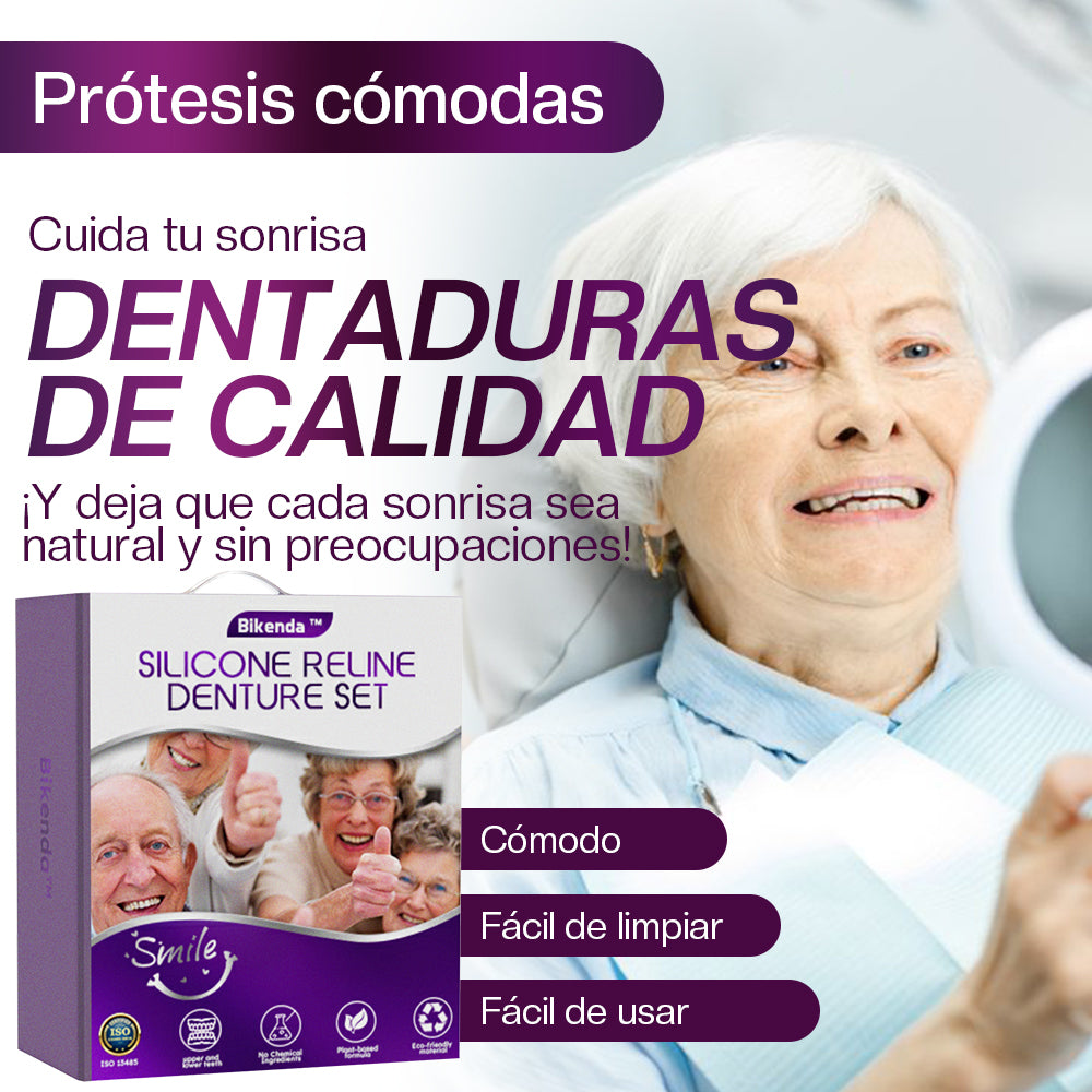 🎉💎Sitio web oficial | Bikenda™ Juego de reparación de dentaduras de silicona 👨🏻‍⚕️ Recomendado por el Consejo General de Odontólogos y Estomatólogos de España (COE)