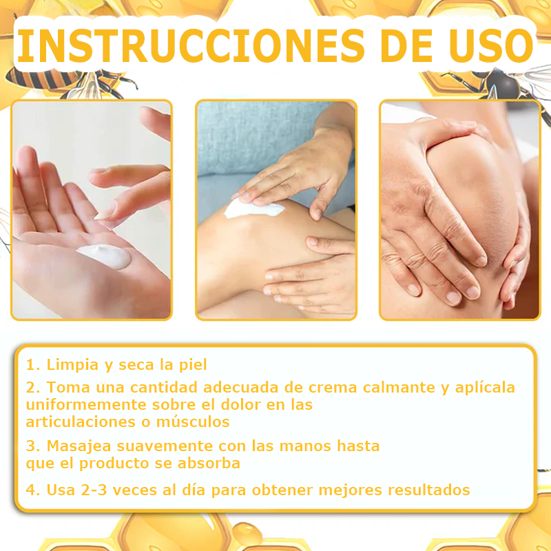 👔Furzero™ Crema de Veneno de Abeja para Articulaciones y Huesos (✨ Especialmente para condiciones ortopédicas y dolor articular ✨)