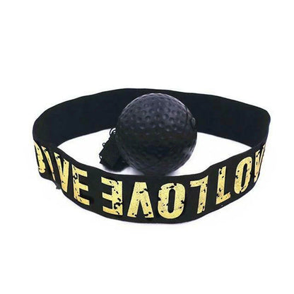 Pelota de boxeo con banda para reflejos, velocidad y coordinación.